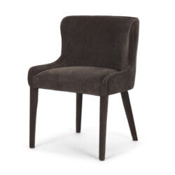 MERCANA NOLAN CHARCOAL CHENILLE DINING CHAIR SET OF TWO 71252 orilla