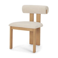 MERCANA TRIBECA CREAM CHENILLE TRIPOD DINING CHAIR SET OF TWO 71259 calgary