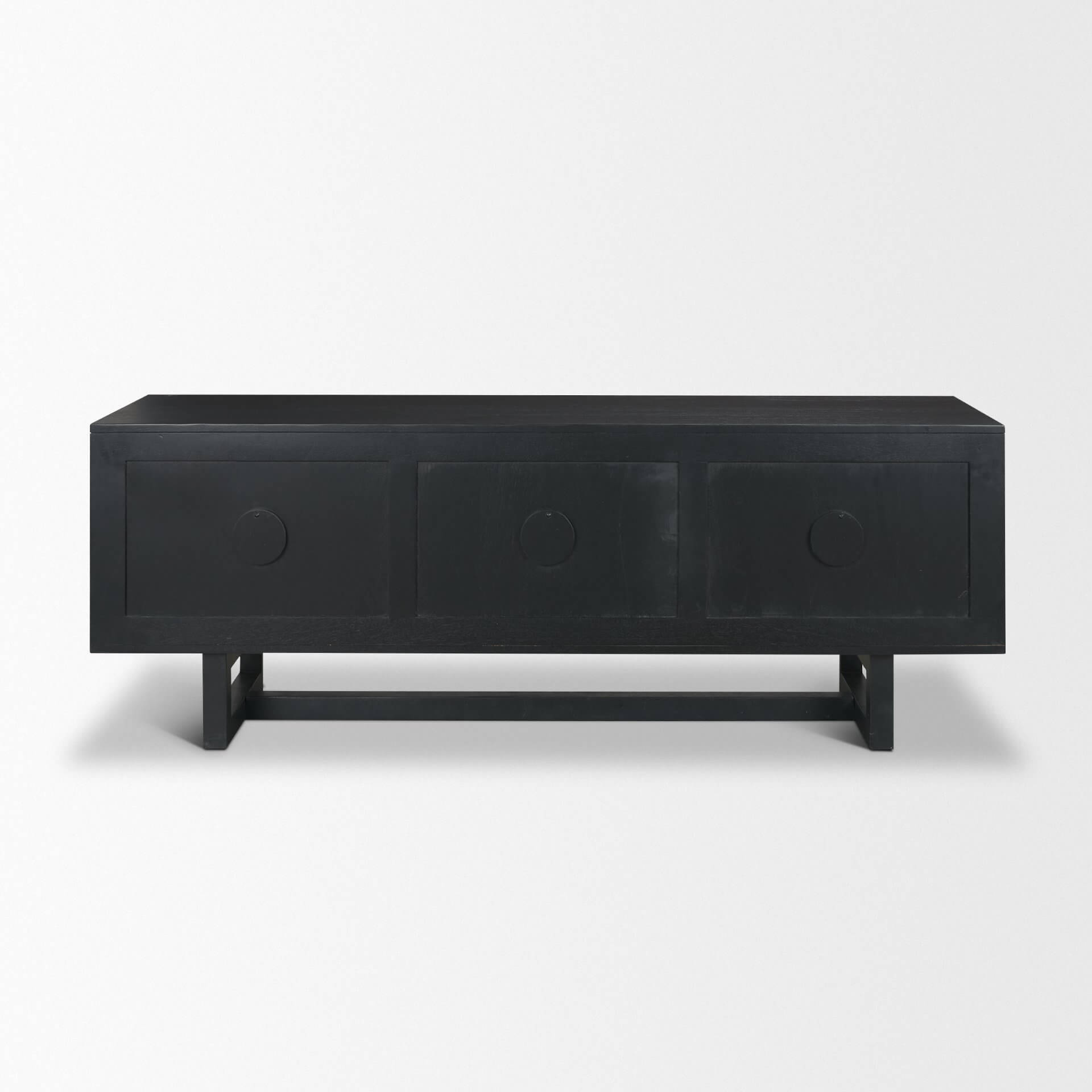 MERCANA GRIER 65" CANE MEDIA CONSOLE BLACK 71143 oakville