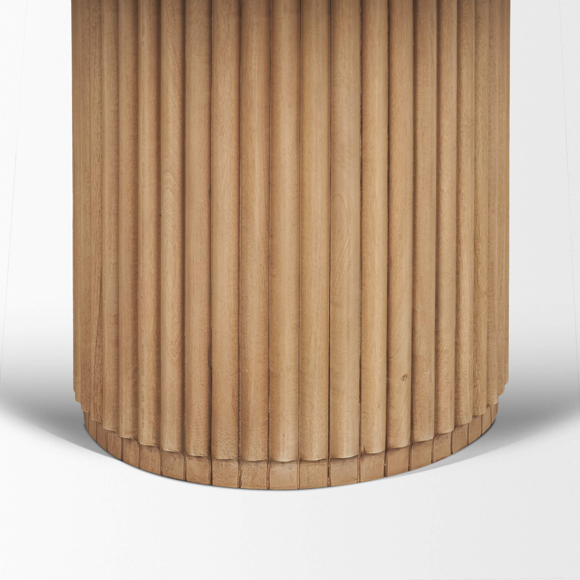 MERCANA MARBRELLO 60" MARBLE FLUTED WOOD DINING TABLE 71216-AB caledon