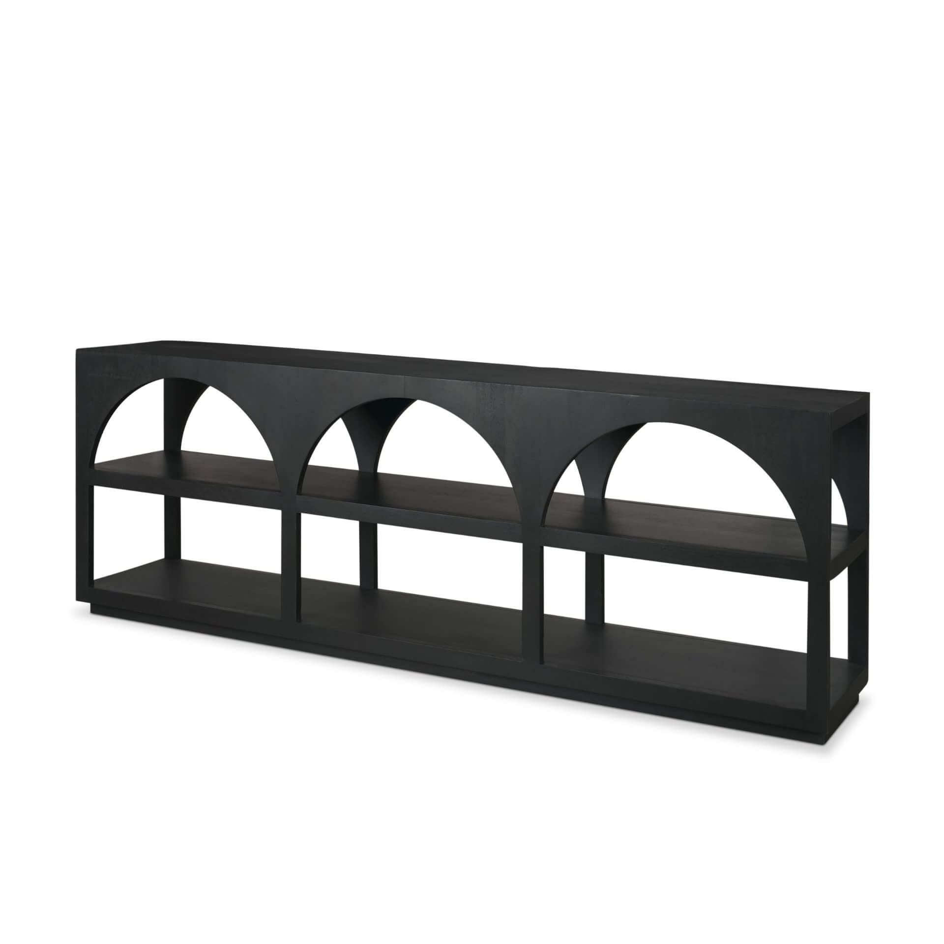 MERCANA BELA ARCHED CONSOLE TABLE BLACK 71139 aurora