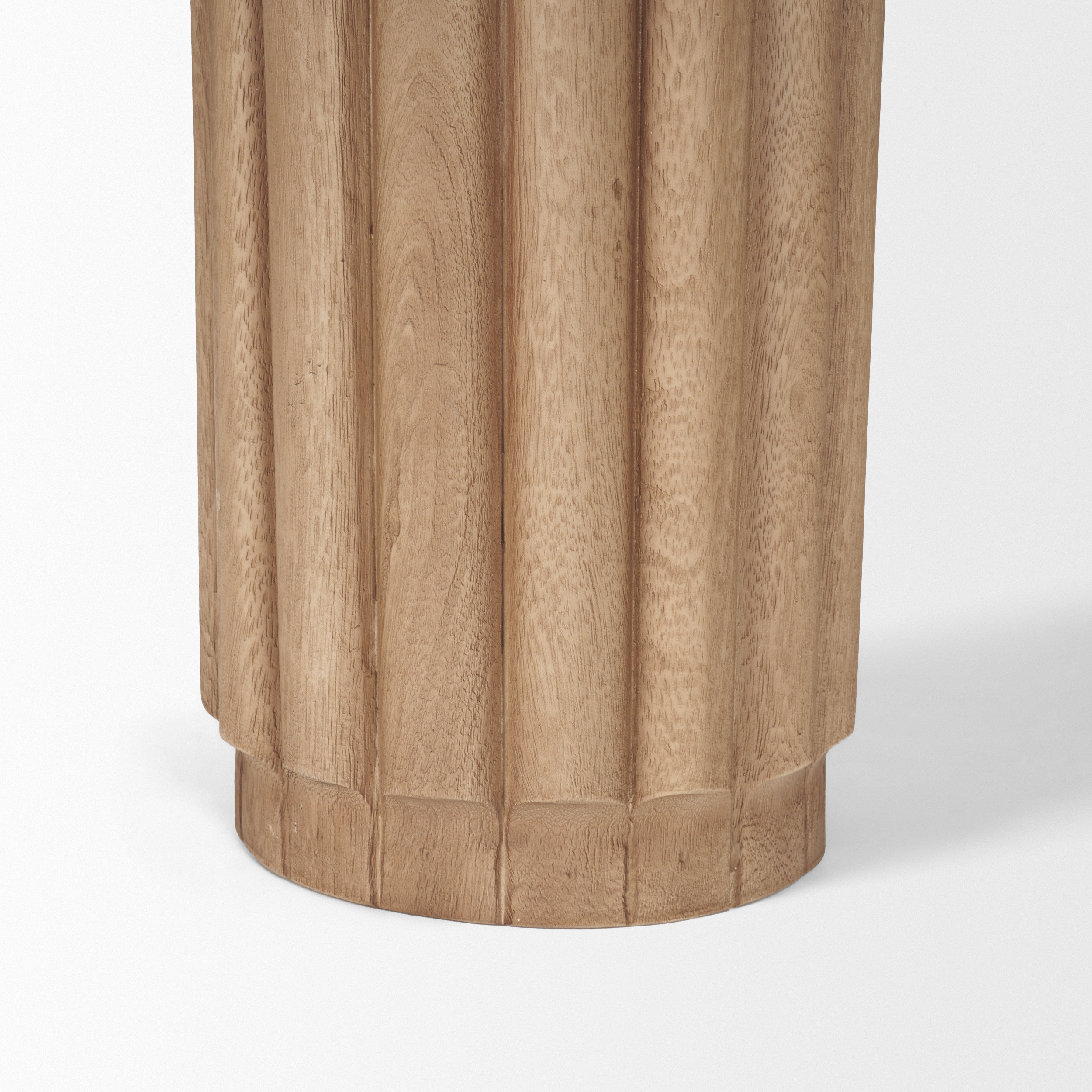 MERCANA MARBRELLO MARBLE FLUTED WOOD CONSOLE TABLE 71286-AB woodbridge