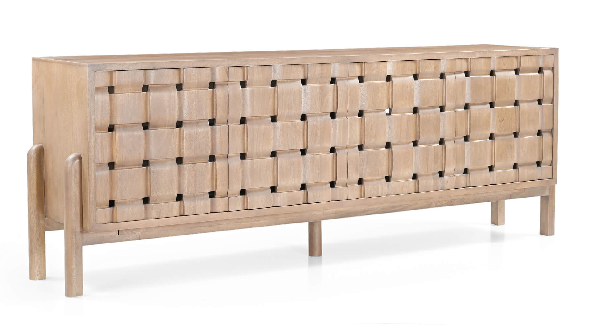 MERCANA TRELLYN LIGHT BROWN 4 DOOR SIDEBOARD 71293 vancouver