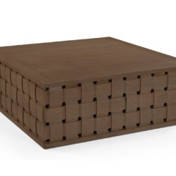 MERCANA TRELLYN DARK BROWN WOVEN BASE COFFEE TABLE 71298 edmonton