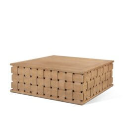 MERCANA TRELLYN LIGHT BROWN WOVEN BASE COFFEE TABLE 71297 edmonton