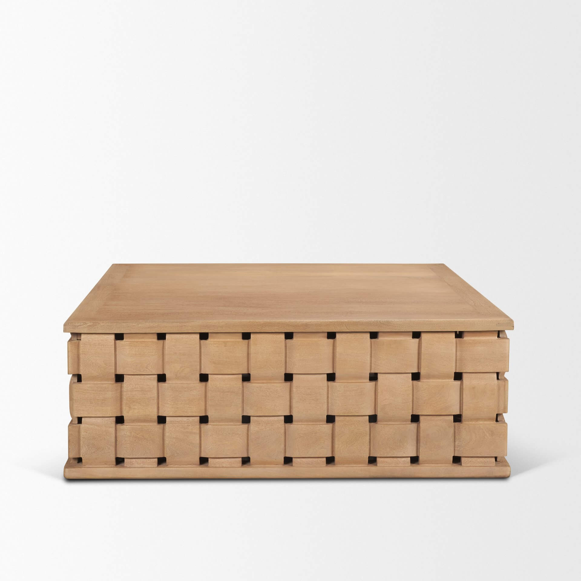 MERCANA TRELLYN LIGHT BROWN WOVEN BASE COFFEE TABLE 71297 edmonton