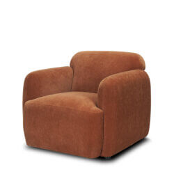 MERCANA SAGA RUST CHENILLE CHAIR 71197 montreal