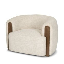 MERCANA KORNELIA OATMEAL BARREL ACCENT CHAIR 71199 toronto