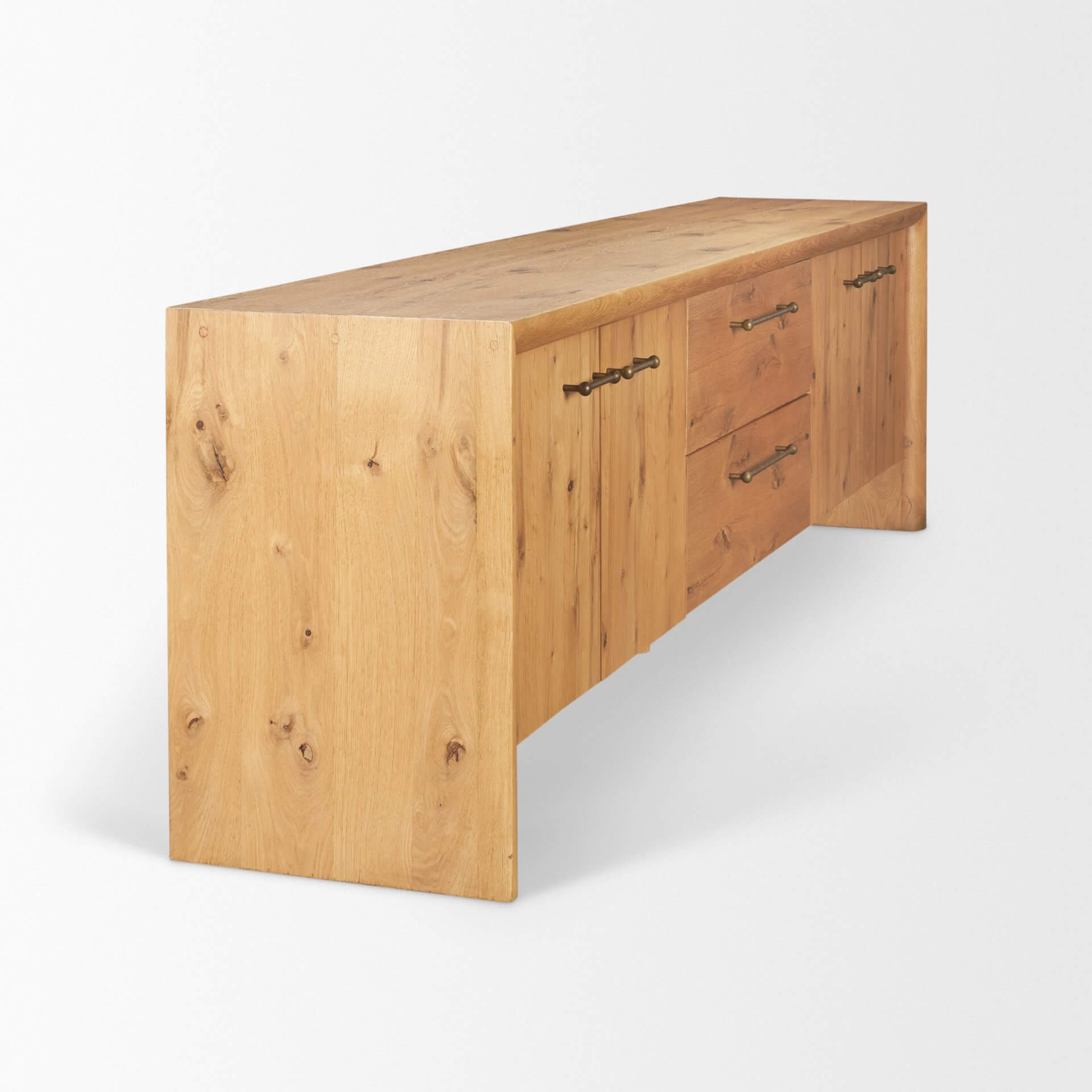 MERCANA BELFORD LIGHT BROWN OAK MEDIA CONSOLE 71230 montreal