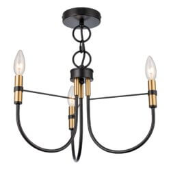 ARTCRAFT FOUNDRY SEMI-FLUSH MOUNT BRASS AC12223BB sudbury