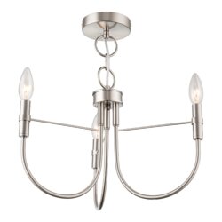 ARTCRAFT FOUNDRY SEMI-FLUSH MOUNT NICKEL AC12223BN huntsville