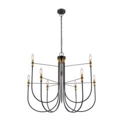 ARTCRAFT FOUNDRY 9LT CHANDELIER BRASS AC12229BB gravenhurst