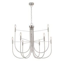 ARTCRAFT FOUNDRY 9LT CHANDELIER NICKEL AC12229BN peterborough