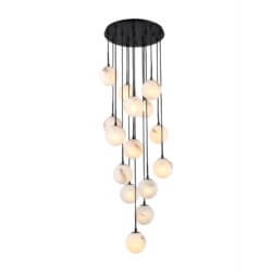 ARTCRAFT NIGHTFALL 15LT CHANDELIER AC12285BK kleinburg