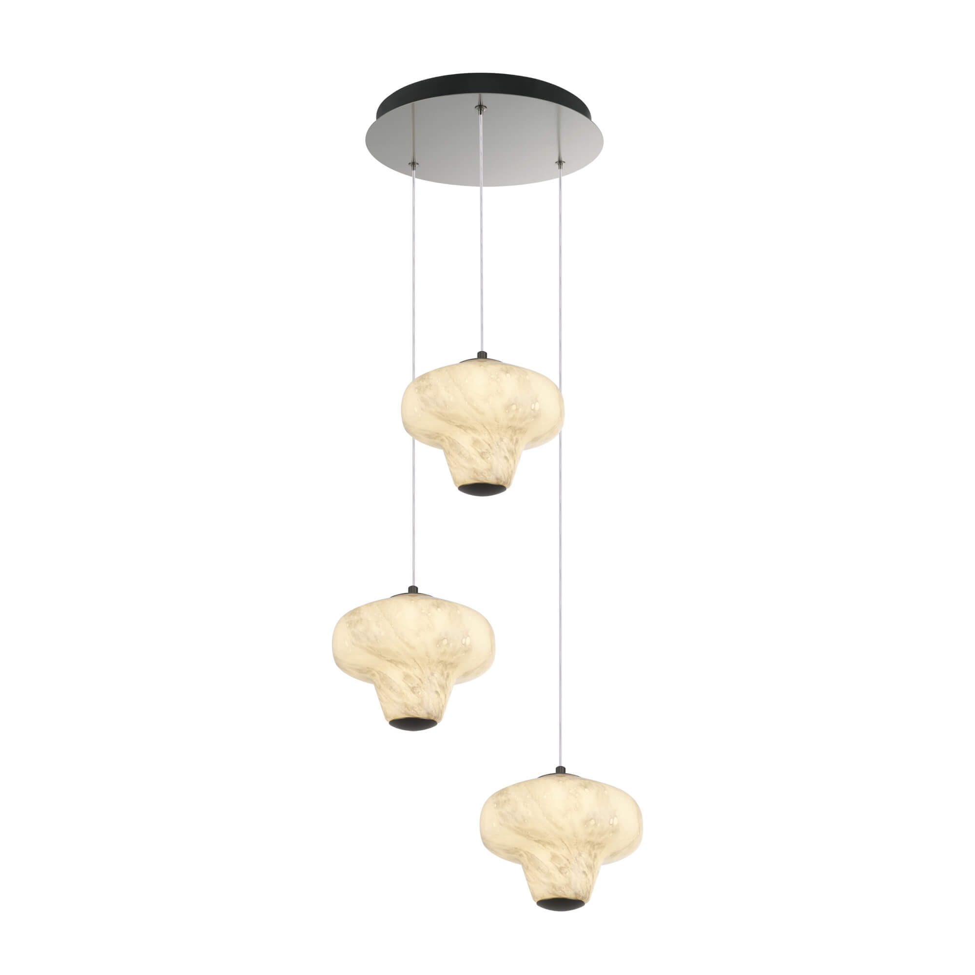 ARTCRAFT SOLARA 3 LT PENDANT LED AC5083GR caledon