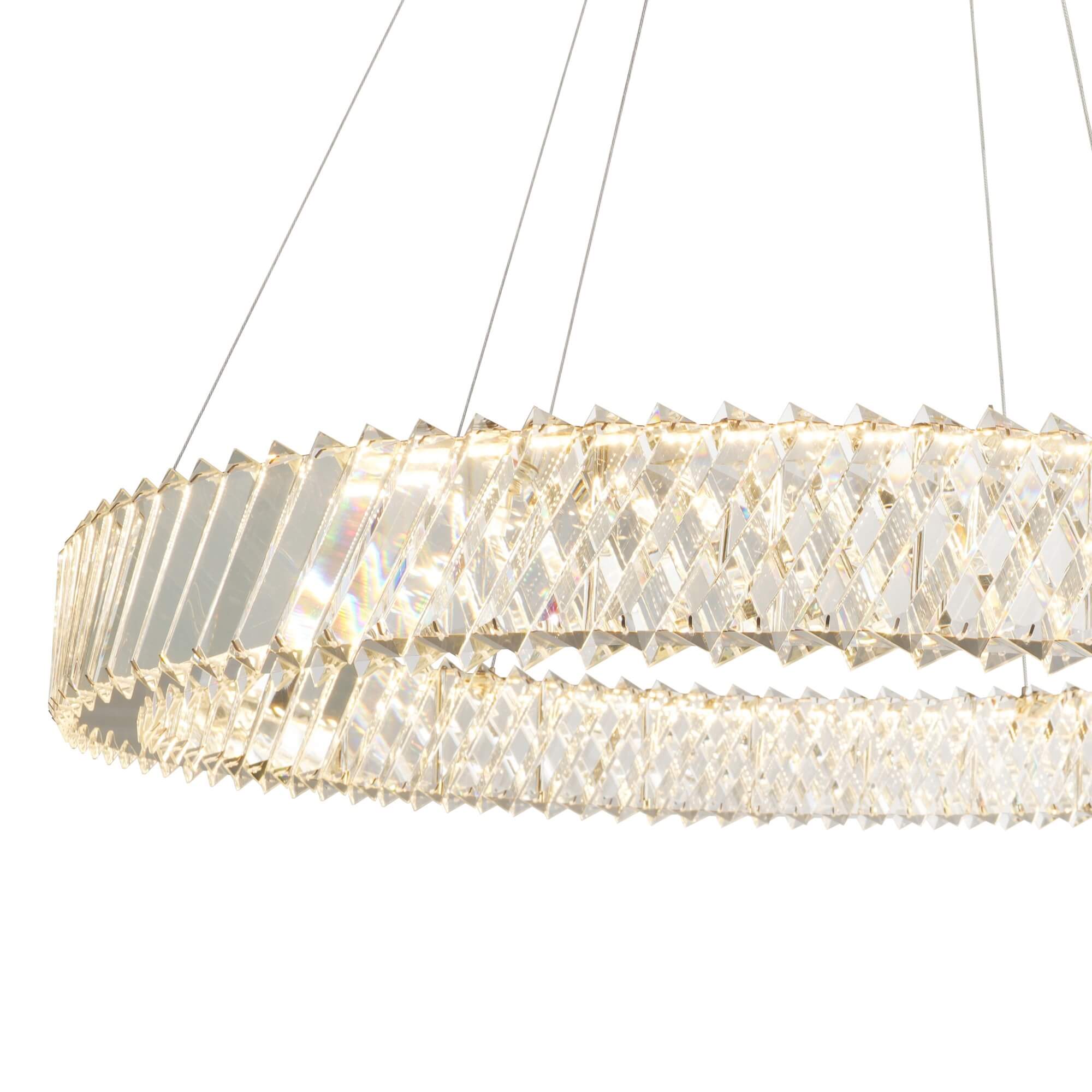 ARTCRAFT ALYA CHANDELIER LARGE LED AC5132PN godridge