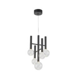 ARTCRAFT TERRA 5 LT CHANDELIER LED AC6855BK monton