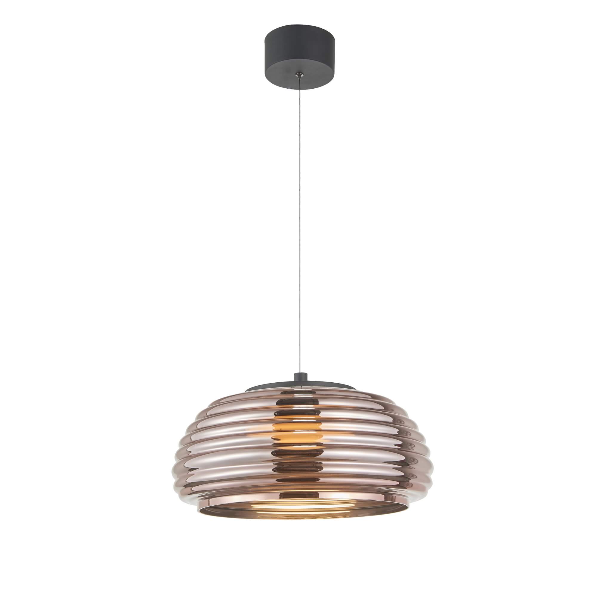 ARTCRAFT HAZE LED PENDANT 16" ESPRESSO COPPER AC5011EC uxbridge
