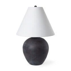 MERCANA MARVIN BLACK CERAMIC TABLE LAMP 70166 edmonton