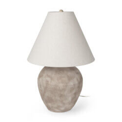 MERCANA MARVIN TAUPE CERAMIC TABLE LAMP 70167 halifax