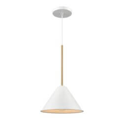 DVI LIGHTING LILY 10" MINI-PENDANT BRASS DVP46110MW+BR oakville
