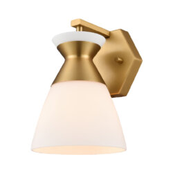 DVI LIGHTING SUNNYBROOK SCONCE BRASS OPAL DVP47401BR-OP montreal