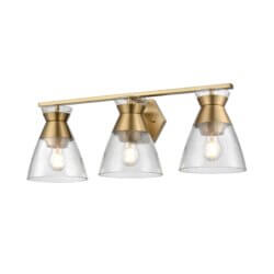 DVI LIGHTING SUNNYBROOK 3 LT VANITY BRASS CRACKLE DVP47443BR-CRK perth