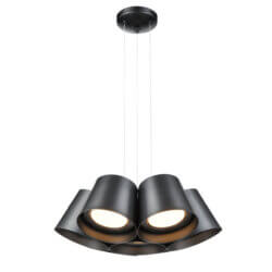 DVI LIGHTING DRUMLINE 7 LT PENDANT LED DVP47726BK king city