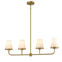 DVI LIGHTING KANATA 4 LT LINEAR BRASS DVP48002BR-OP ottawa