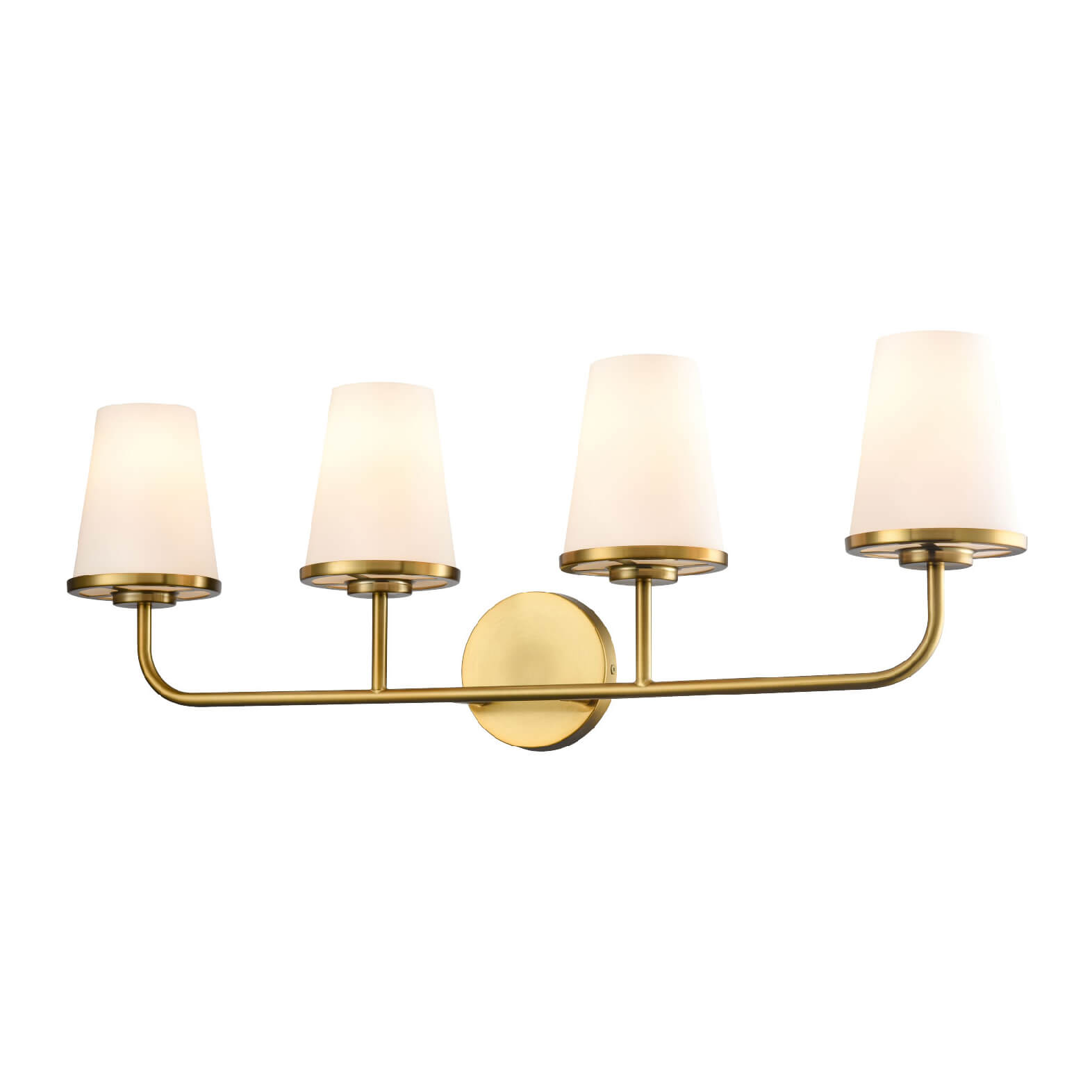 DVI LIGHTING KANATA 4 LT VANITY BRASS DVP48044BR-OP burlington
