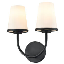 DVI LIGHTING KANATA 2 LT SCONCE EBONY DVP48099EB-OP vaughan