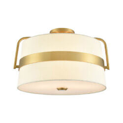 DVI LIGHTING BON ECHO SEMI FLUSH-MOUNT BRASS DVP48412BR-SW montreal