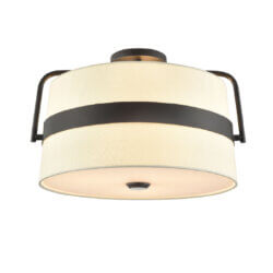 DVI LIGHTING BON ECHO SEMI FLUSH-MOUNT EBONY DVP48412EB-SW ottawa