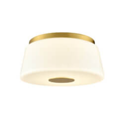 DVI LIGHTING ROBSON HALL 12.75" FLUSH MOUNT BRASS DVP48542BR-TO orilla
