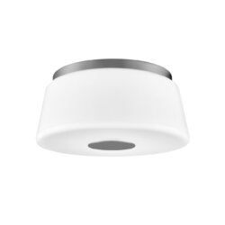 DVI LIGHTING ROBSON HALL 12.75" FLUSH MOUNT SATIN NICKEL DVP48542SN-TO sudbury