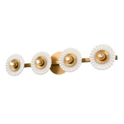 DVI LIGHTING WAVERLY VANITY HEIGHTS BRASS DVP48844BR-OP belleville