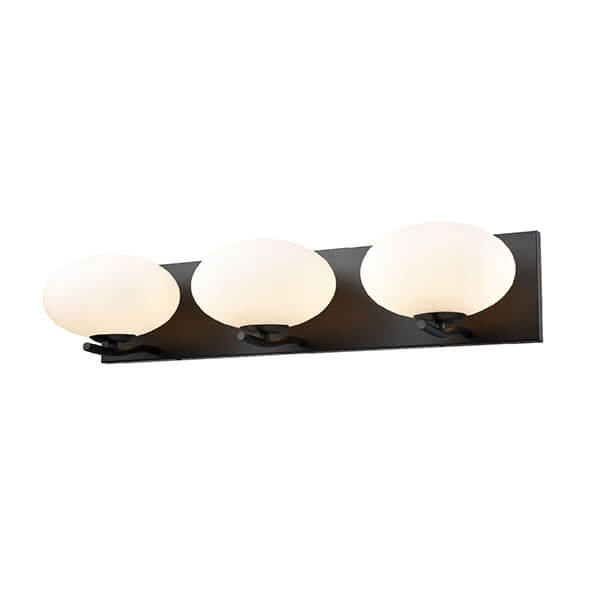 DVI LIGHTING VALOUR ROAD 3 LT VANITY EBONY DVP49043EB-OP waterloo