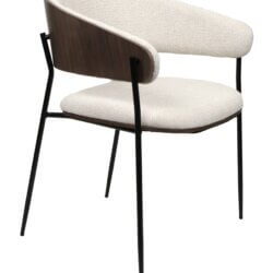 FURNISHINGS MATE LIAM CHAIR (SET OF TWO) BONE DC-2930-BO-MB markham