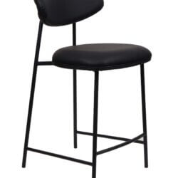 FURNISHINGS MATE LILA COUNTER STOOL (SET OF TWO) BLACK CS-2301-BL-MB perth