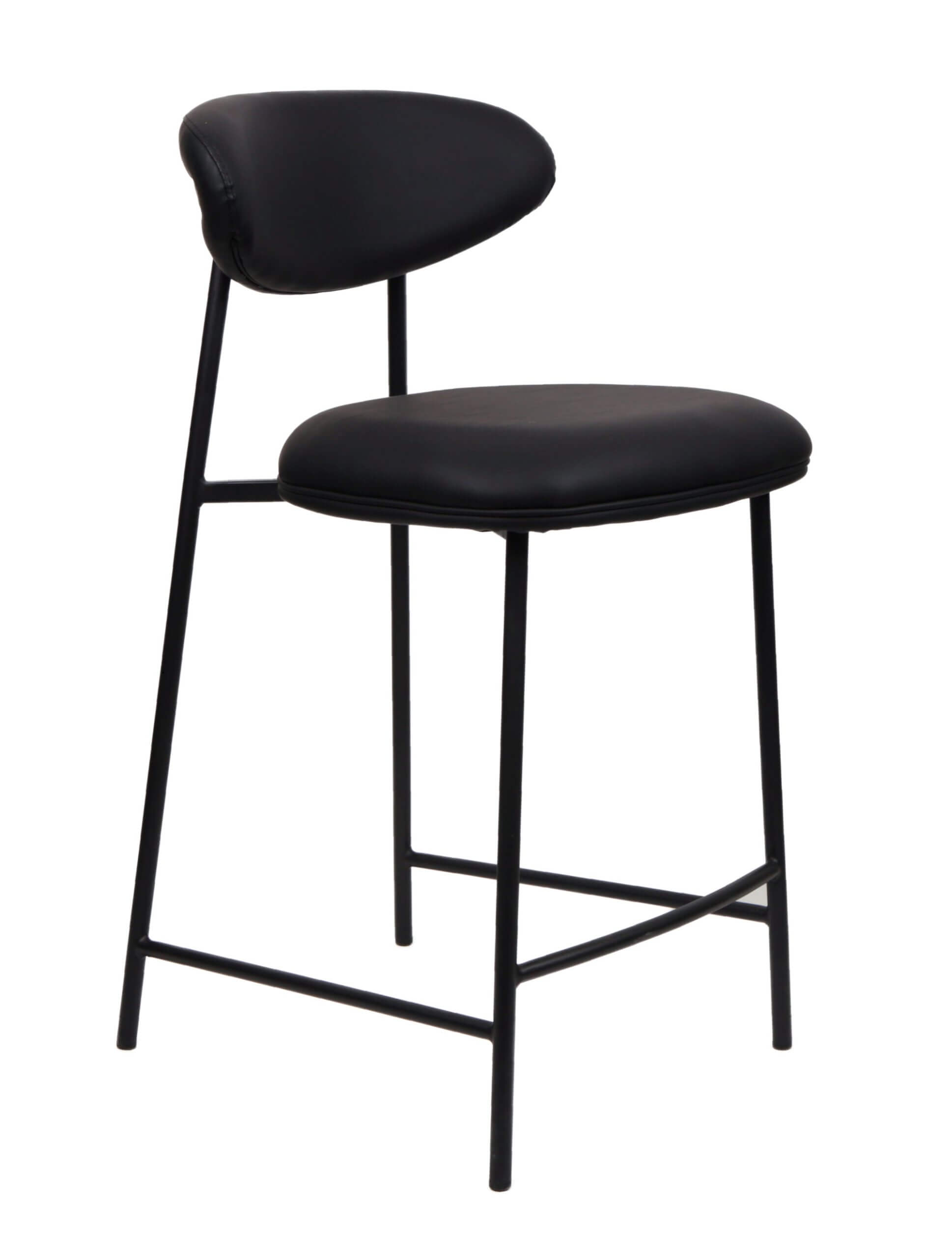 FURNISHINGS MATE LILA COUNTER STOOL (SET OF TWO) BLACK CS-2301-BL-MB perth