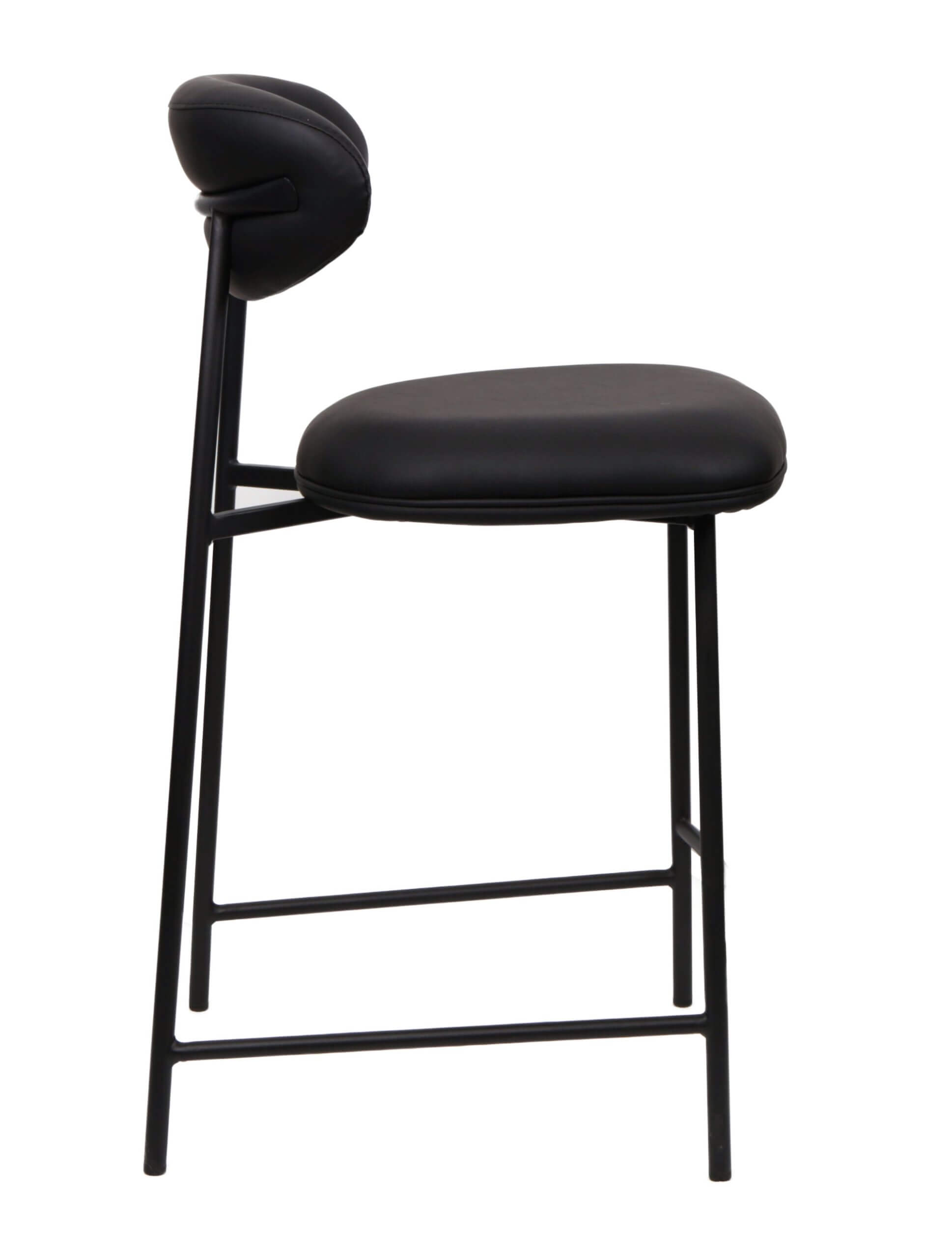 FURNISHINGS MATE LILA COUNTER STOOL (SET OF TWO) BLACK CS-2301-BL-MB perth
