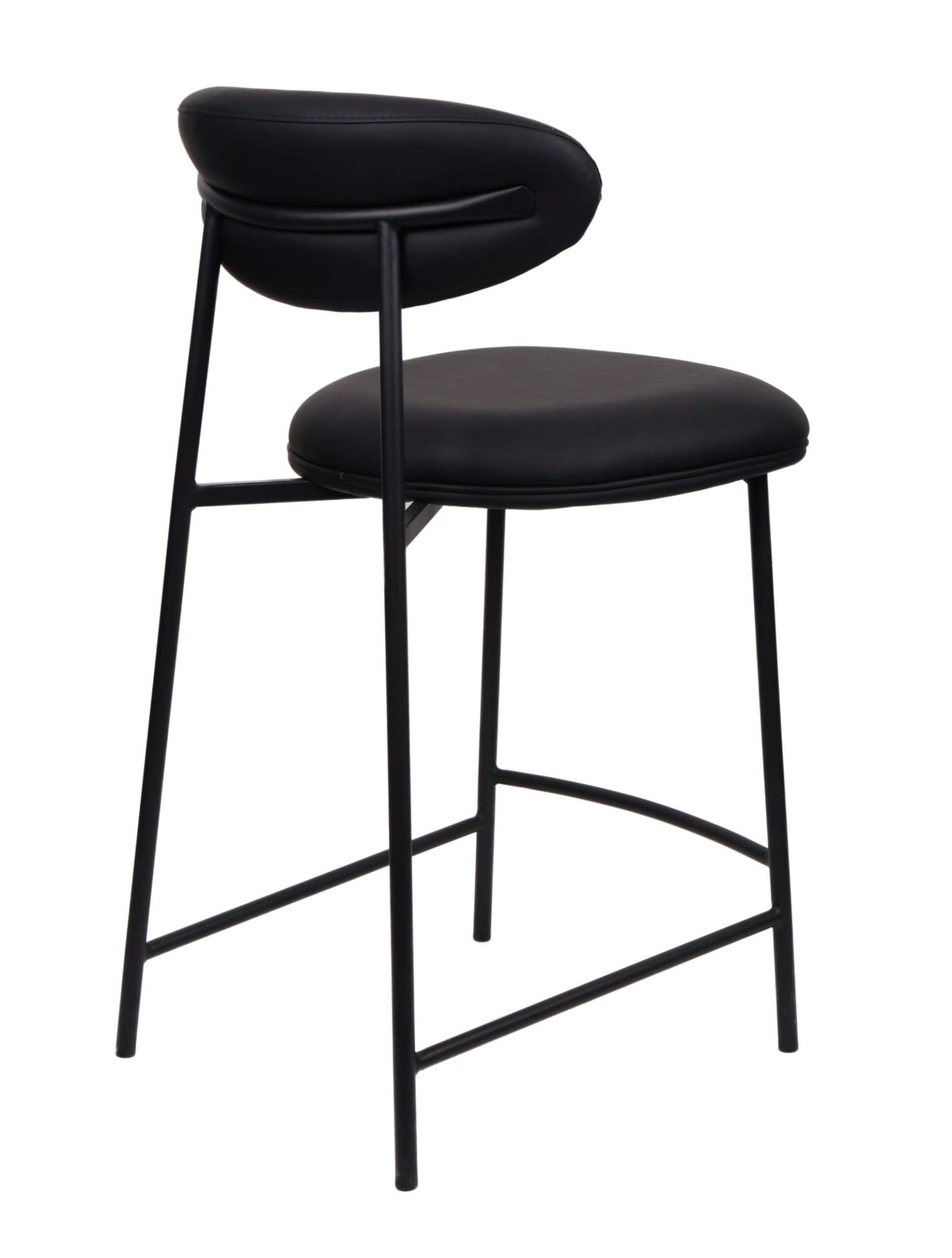 FURNISHINGS MATE LILA COUNTER STOOL (SET OF TWO) BLACK CS-2301-BL-MB perth