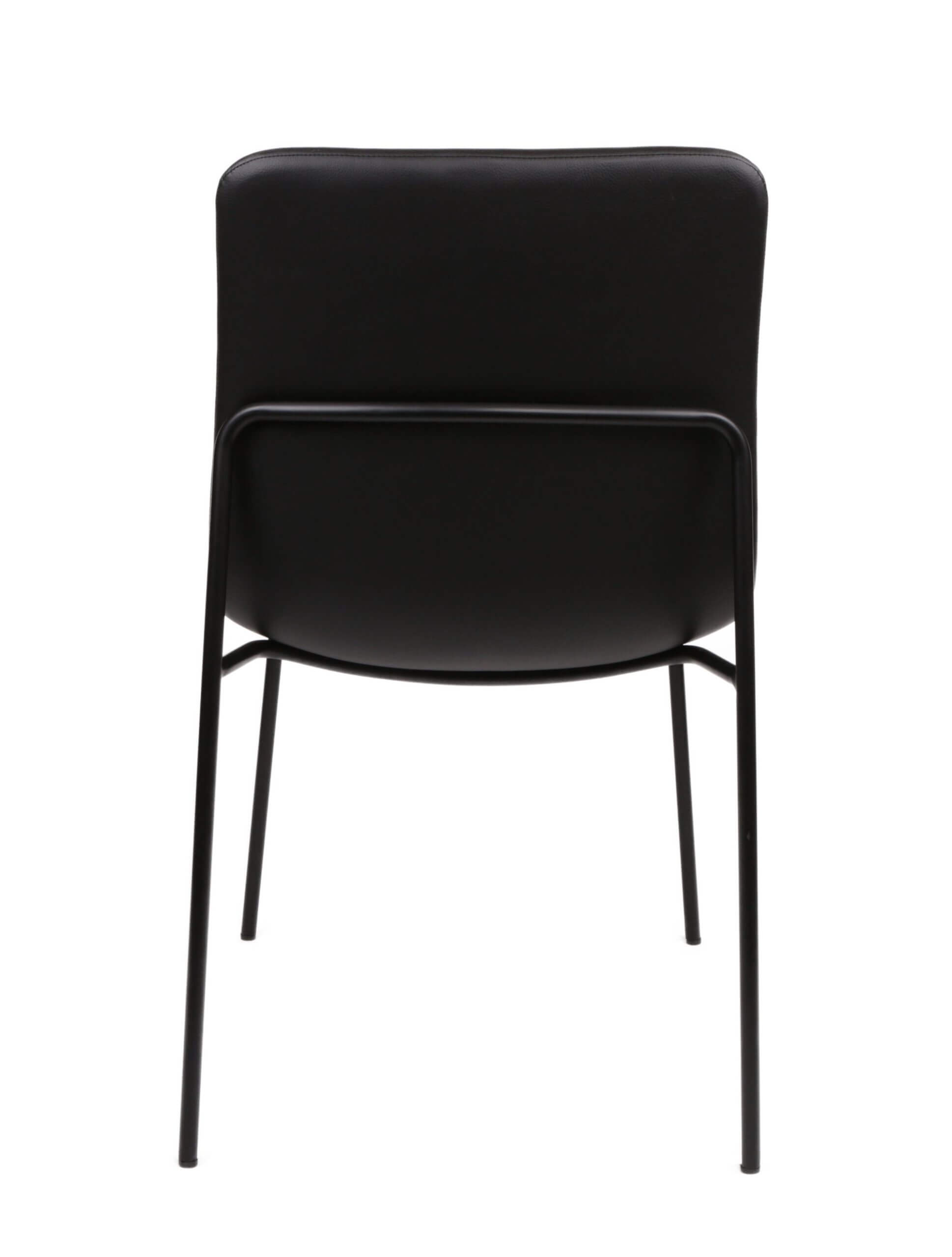 FURNISHINGS MATE LUCA CHAIR (SET OF TWO) BLACK DC-613-BL-MB monton