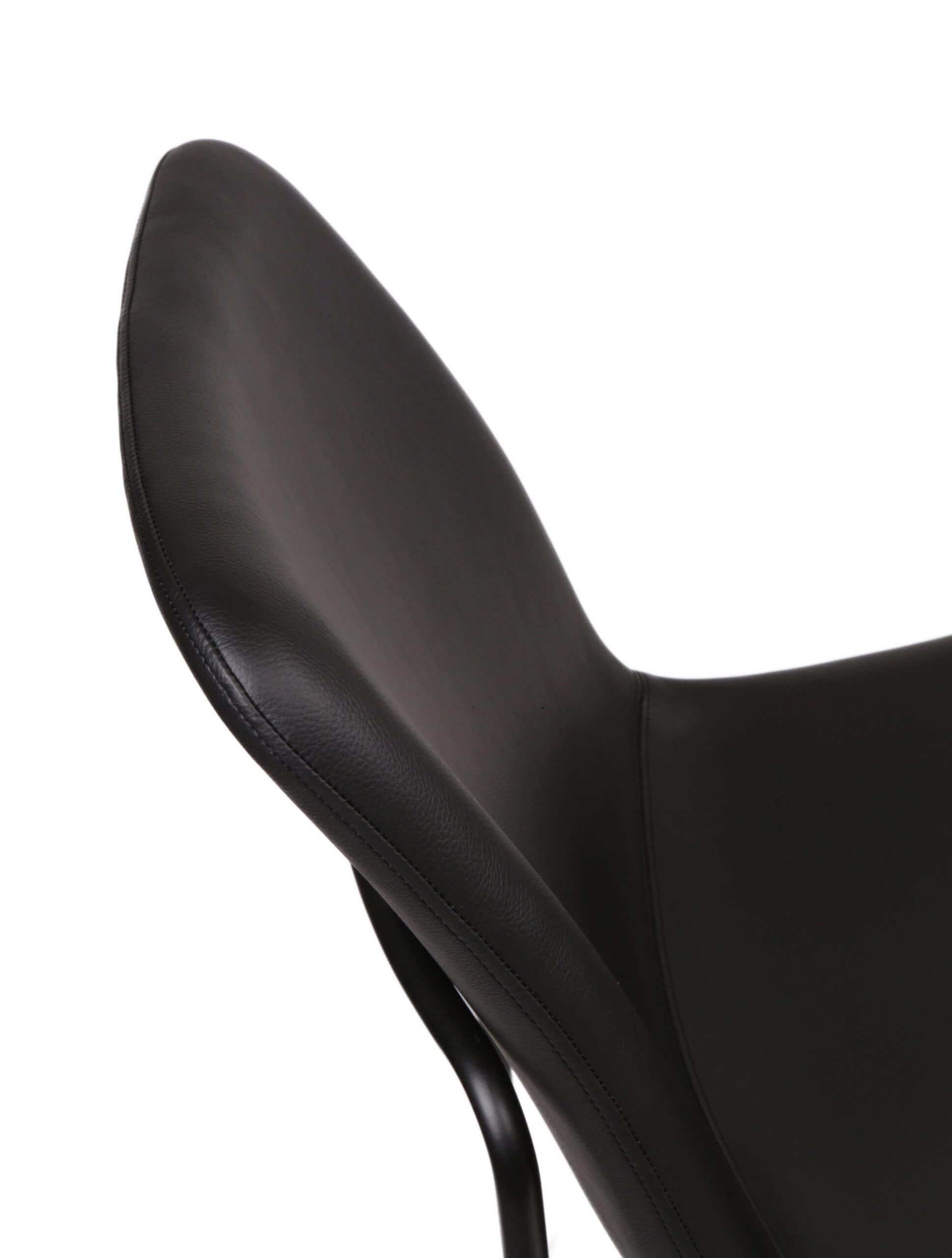 FURNISHINGS MATE LUCA CHAIR (SET OF TWO) BLACK DC-613-BL-MB monton