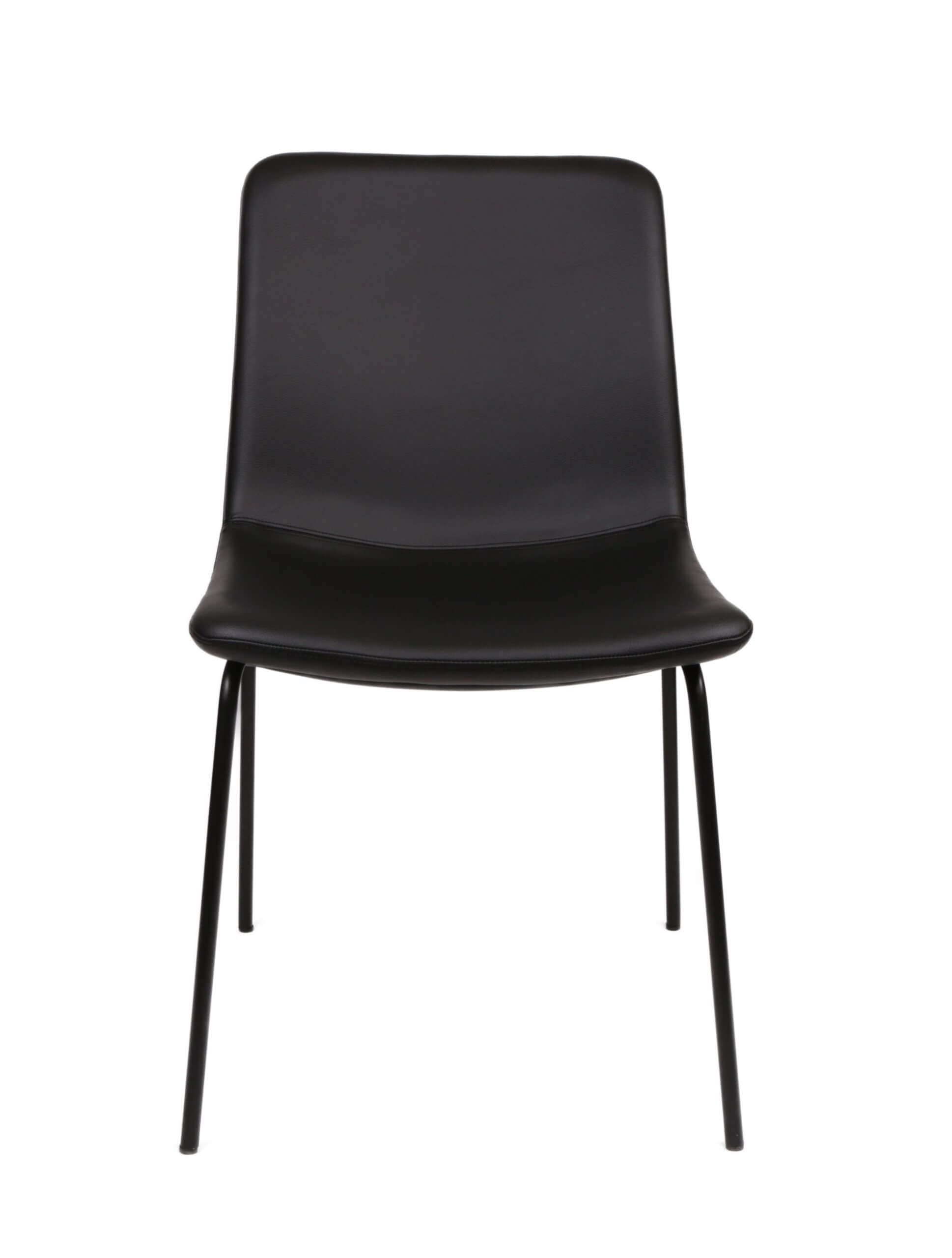 FURNISHINGS MATE LUCA CHAIR (SET OF TWO) BLACK DC-613-BL-MB monton