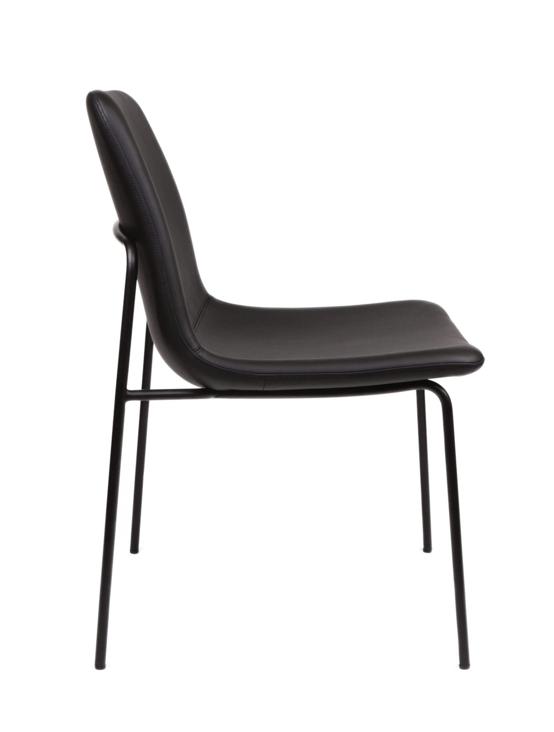 FURNISHINGS MATE LUCA CHAIR (SET OF TWO) BLACK DC-613-BL-MB monton