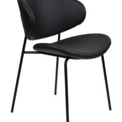 FURNISHINGS MATE LUCILLE CHAIR BLACK SET OF TWO DC 392-BL-MB edmonton