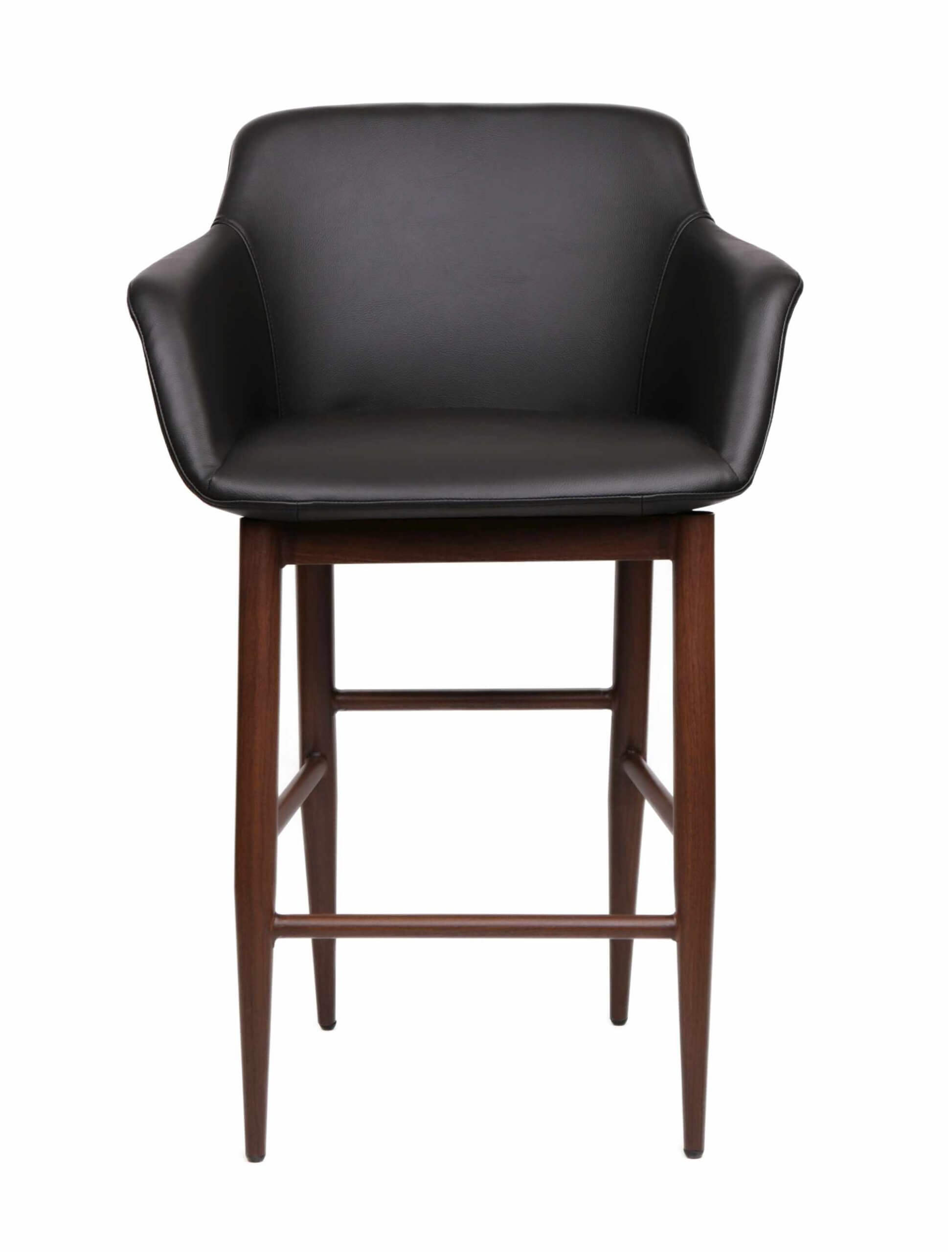 FURNISHINGS MATE OWEN COUNTER STOOL BLACK SET OF TWO CS 345-BL-BW milton