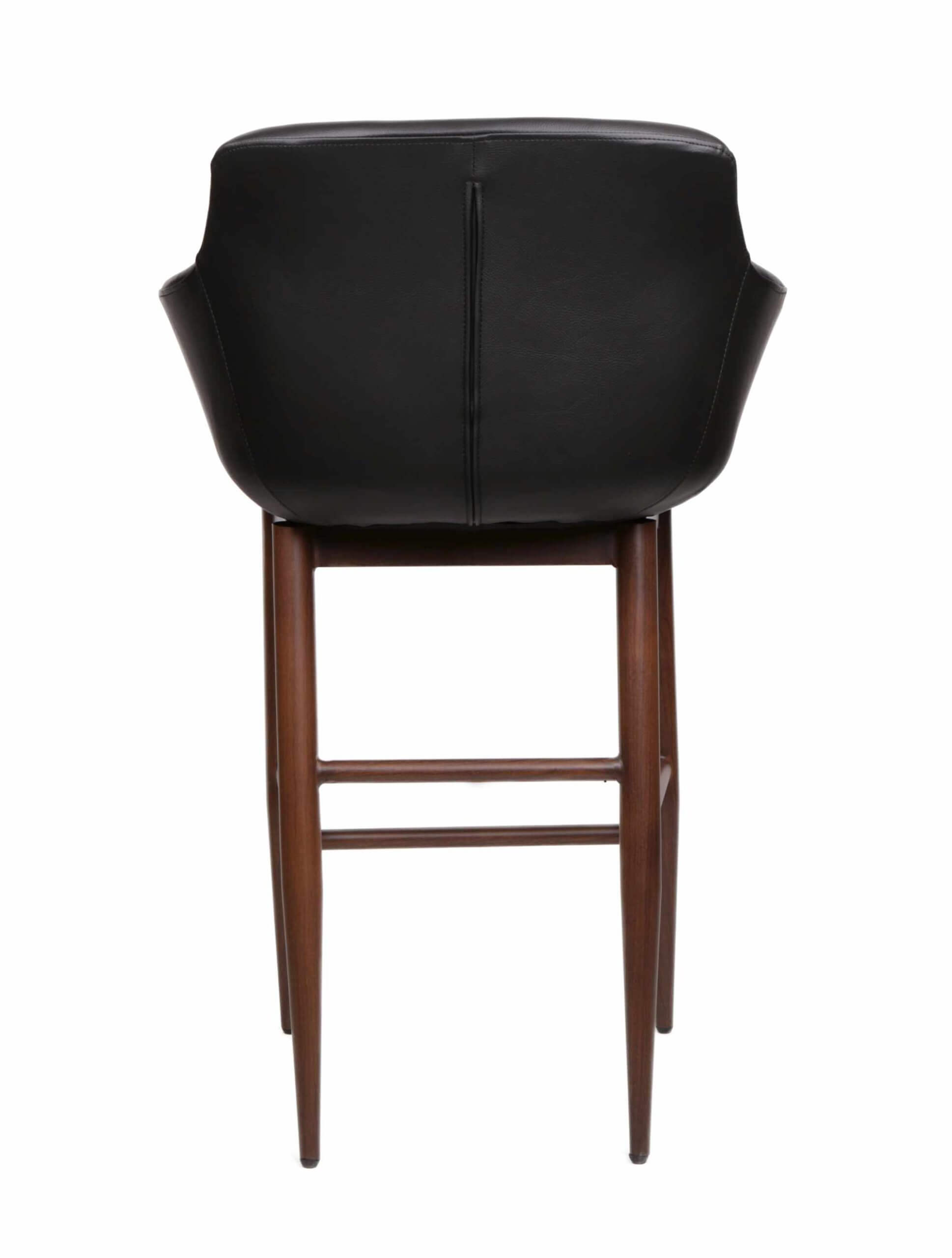 FURNISHINGS MATE OWEN COUNTER STOOL BLACK SET OF TWO CS 345-BL-BW milton