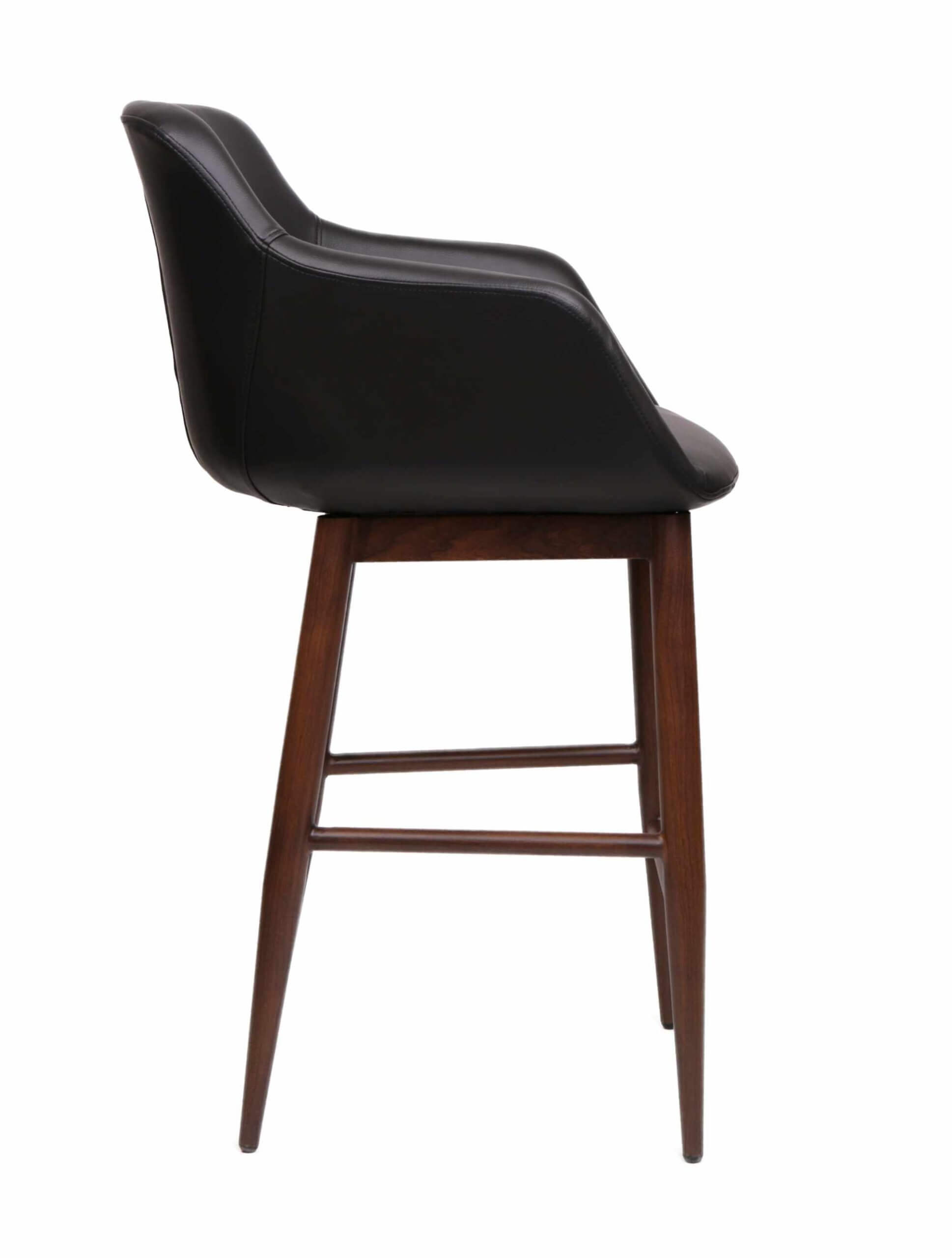 FURNISHINGS MATE OWEN COUNTER STOOL BLACK SET OF TWO CS 345-BL-BW milton